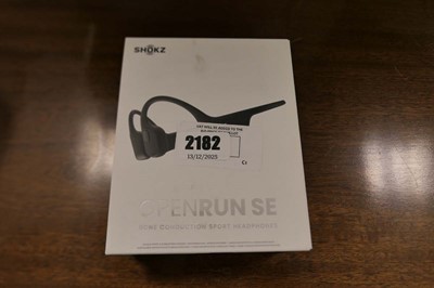 Lot 2182 - Boxed pair of Shokz Open Run SE bone...
