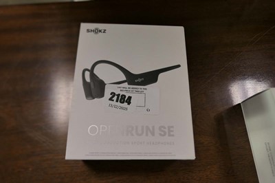 Lot 2184 - Boxed pair of Shokz Open Run SE bone...