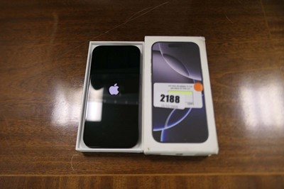 Lot 2188 - Boxed Apple iPhone 16 Pro 612gb, model MYMM3QN/A