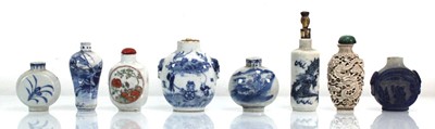 Lot 42 - Eight Chinese Export scent bottles, mostly...
