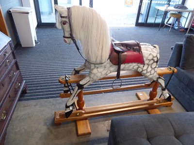 Lot 5257 - Painted rocking horse