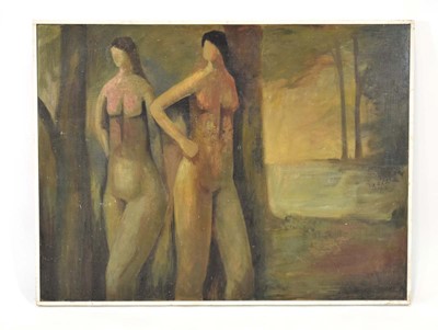 Lot 87 - 20th Century School, Female nudes in autumnal...