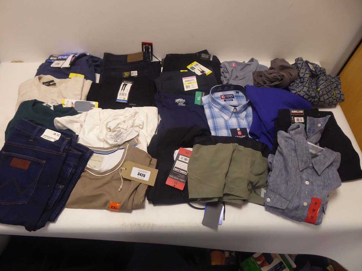 Lot x20 mixed clothing items to include Kirkland etc