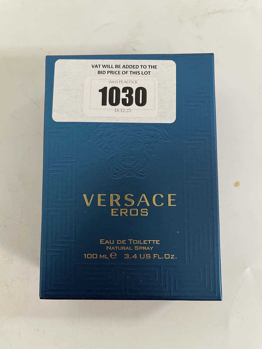 Lot 1030 - Versace eros eau de toilette 100ml