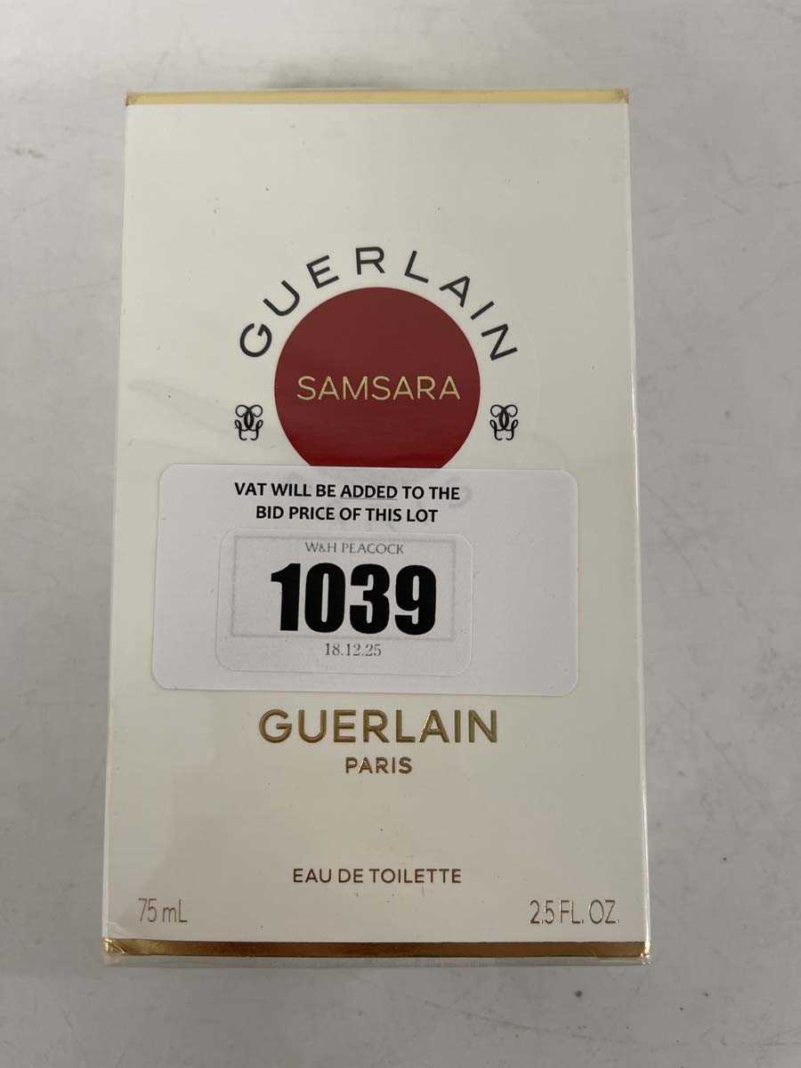 Lot 1039 - Guerlain Paris samsara eau de toilette 75ml