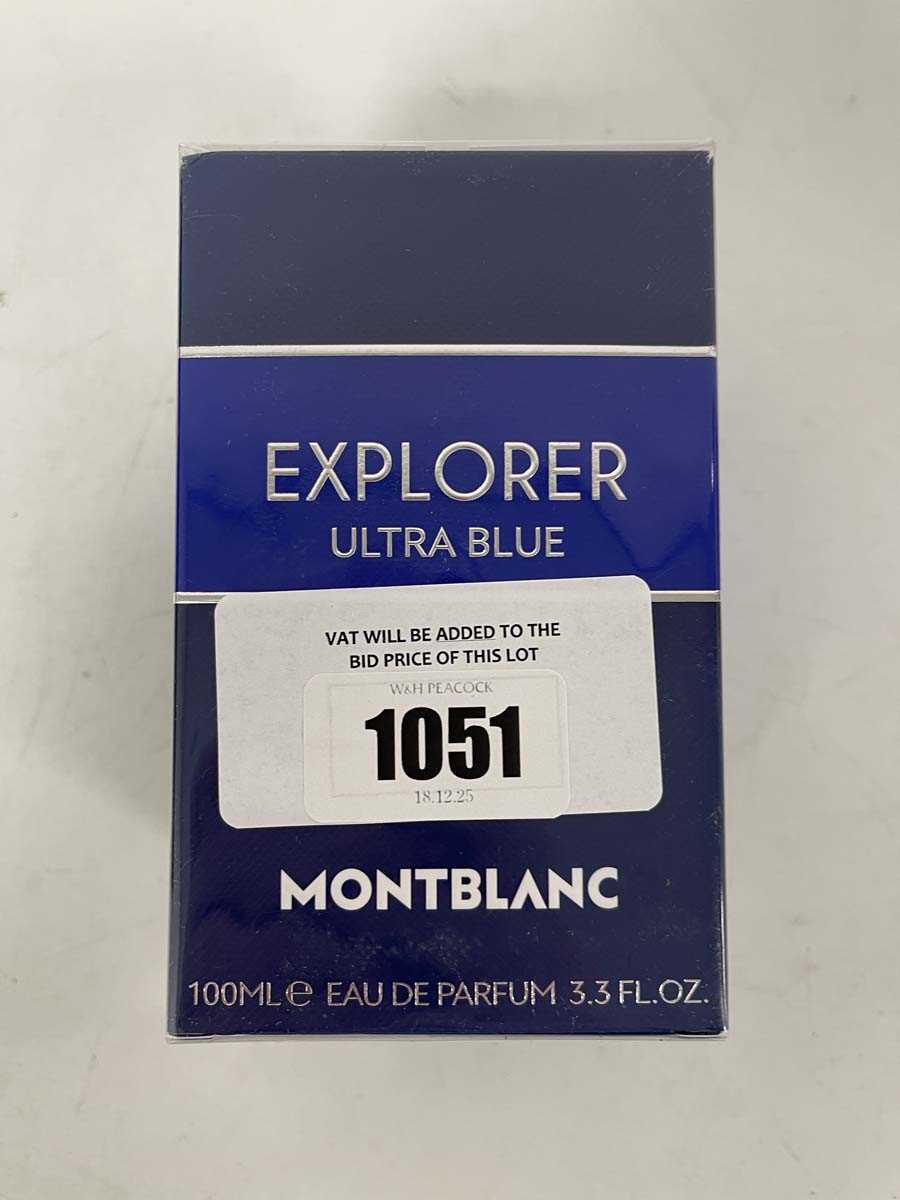 Lot 1051 - Montblanc explorer ultra blue eau de parfum 100ml