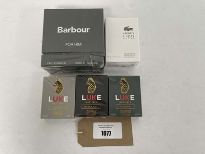 Lot 5x Perfumes to include Lacoste blanc 50ml,...