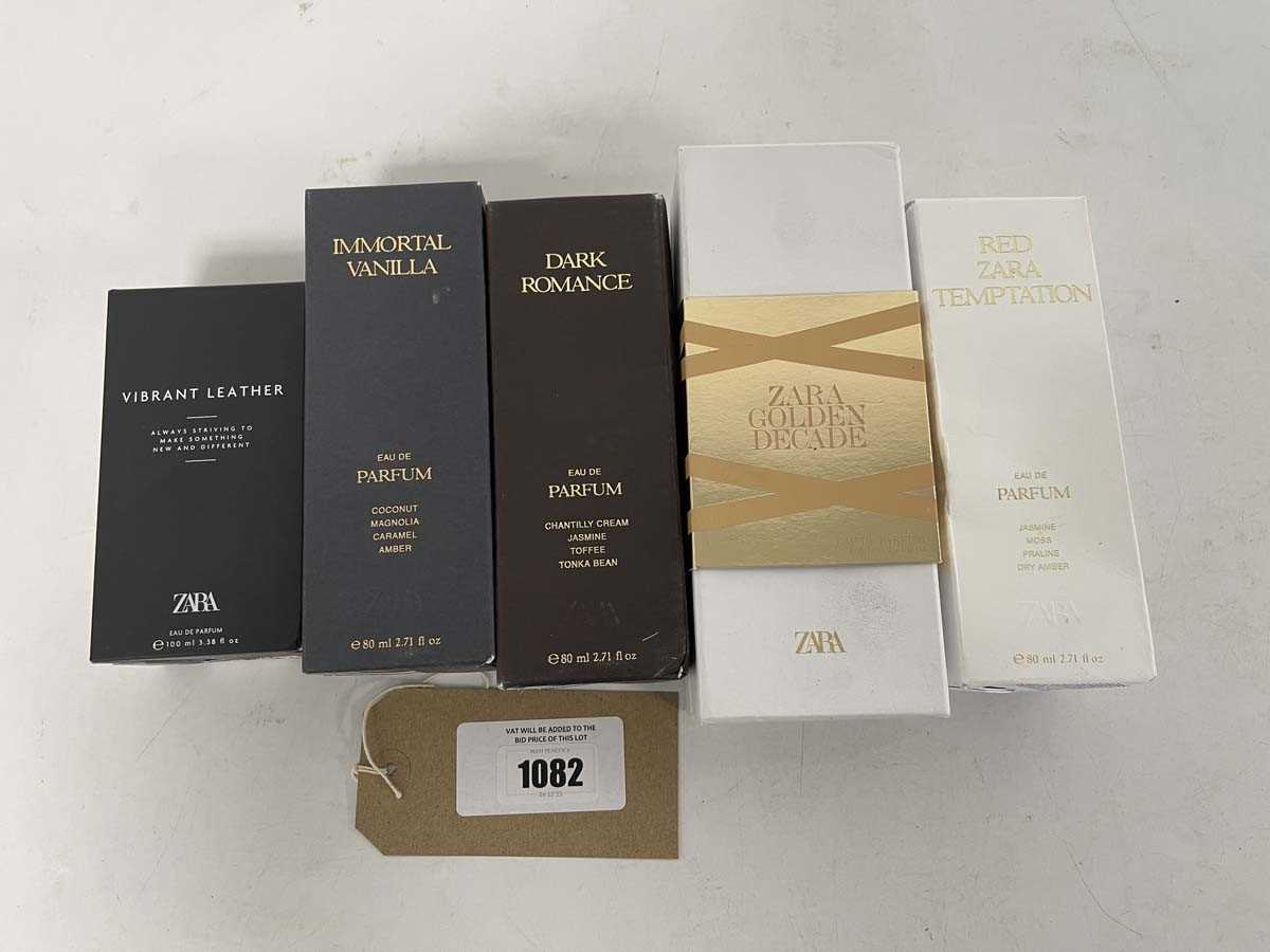 Lot 1082 - 5x Various Zara perfumes