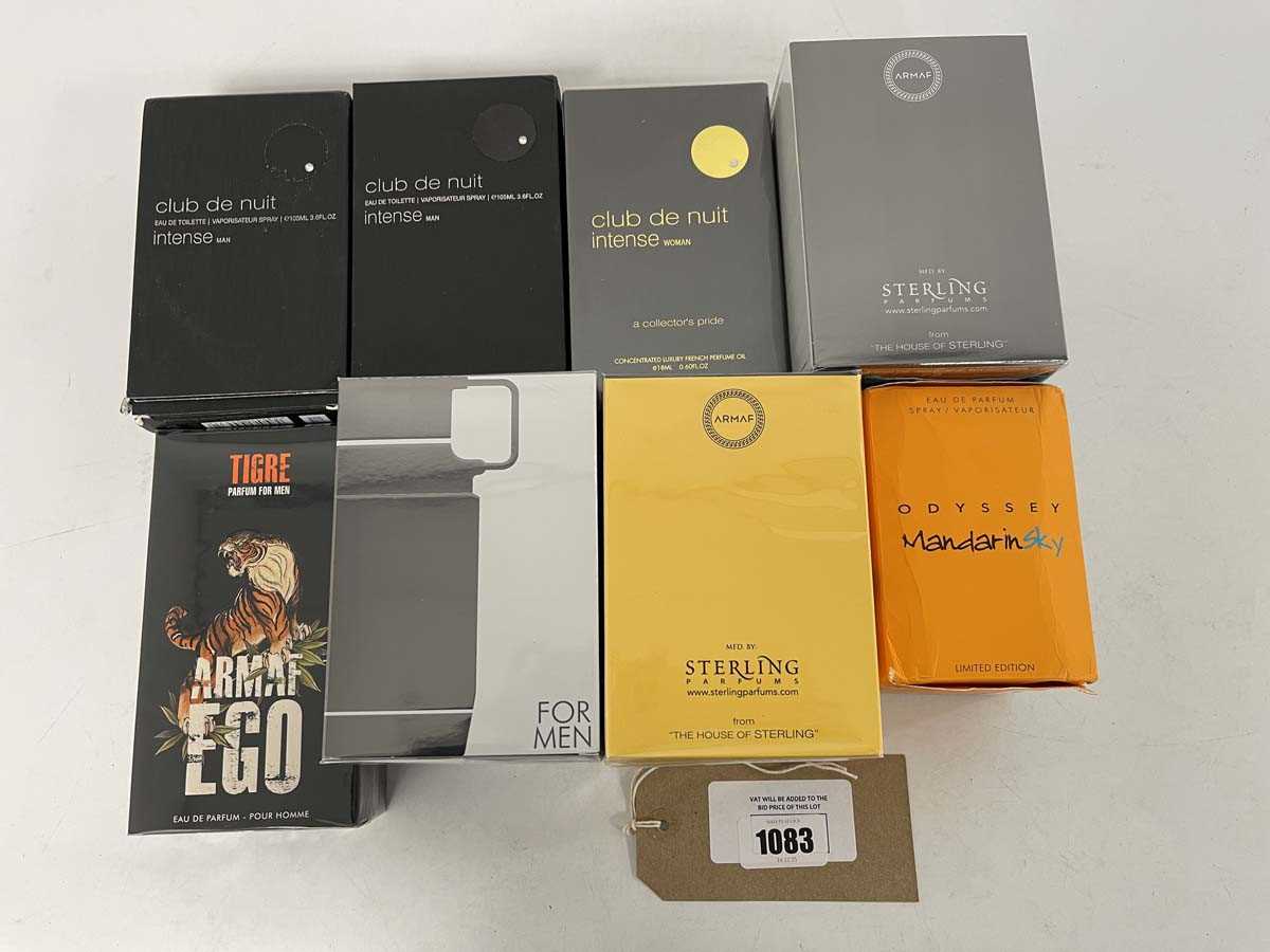 Lot 1083 - 8x Various Armaf perfumes