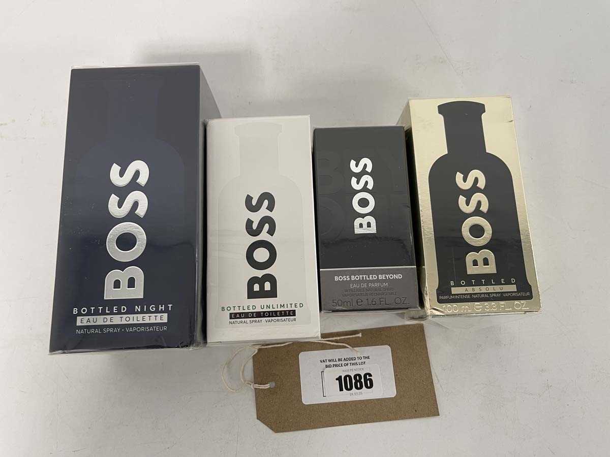 Lot 1086 - 4x Various Hugo Boss perfumes