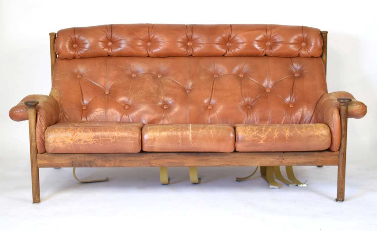 Lot 11 - A 1970's 'Santa Fe' three-seater sofa by Guy...