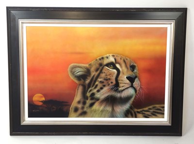 Lot 52 - Andy (Andrew) Caddick (contemporary), 'Cheetah...
