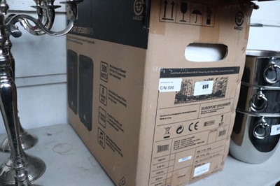 Lot 606 - Europort EPS500NP3 PA speakers in box