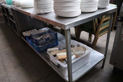 Lot 634 - 175cm stainless steel preparation table