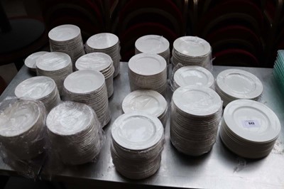 Lot 643 - Large number of side plates, sandwich plates...