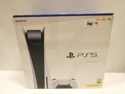 Lot 2002 - Sony PlayStation 5 825GB Disc Edition console,...