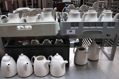 Lot 657 - 3 plastic trays containing a number of large...