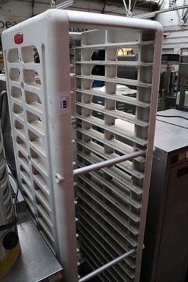 Lot 663 - Rubbermaid mobile tray trolley