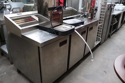 Lot 664 - 170cm Foster 3 drawer counter fridge with...