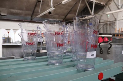 Lot 681 - Approx. 15 various size aluminum pots with...