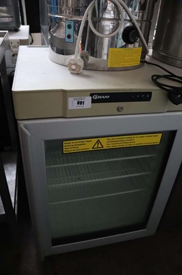 Lot 691 - 60cm Gram undercounter single door display unit