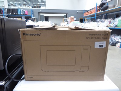 Lot 3315 - Panasonic microwave oven NN-ST22QB, boxed