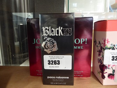 Lot 3263 - Paco Rabanne black XS eau de toilette natural...