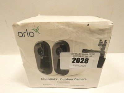 Lot 2026 - Arlo Essential XL 2nd Gen Outdoor Camera twin set