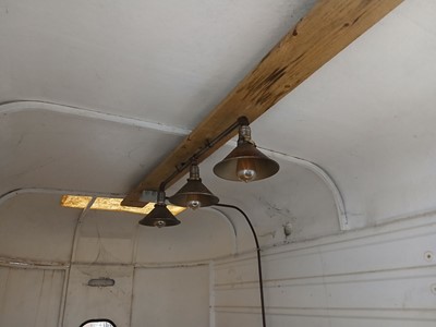 Lot 4204 - A twin axle horse box trailer with rear...