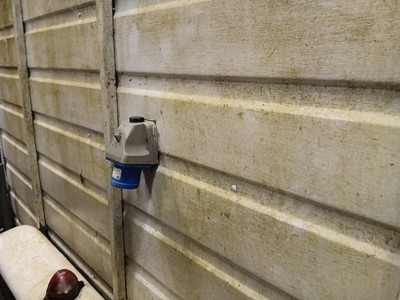 Lot 4204 - A twin axle horse box trailer with rear...