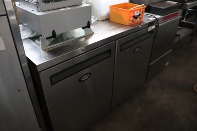 Lot 698 - 120cm Foster HR360 two door counter fridge