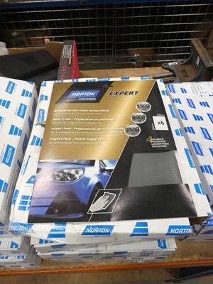 Lot 4350 - Norton Expert 6 pack sandpaper lacquer to fine...