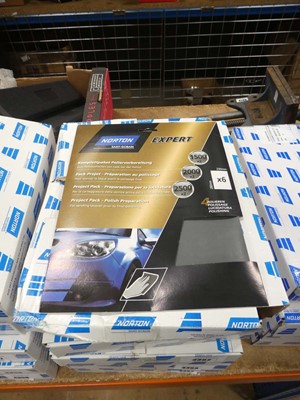 Lot 4355 - Norton Expert 6 pack sandpaper lacquer to fine...