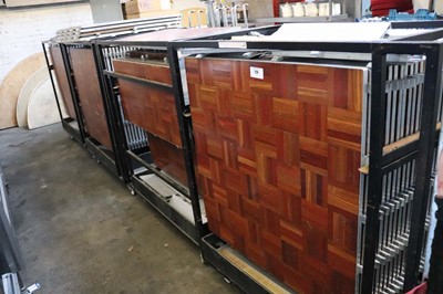 Lot 726 - Four large mobile trolleys containing portable...