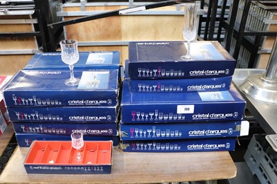 Lot 733 - Seventeen boxes of Cristal D'Arques leaded...
