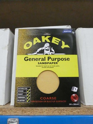 Lot 4391 - Oakey general purpose sandpaper, coarse 40grad...