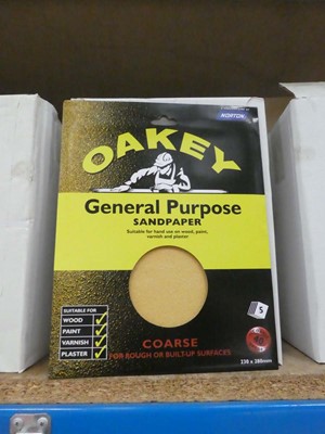 Lot 4393 - Oakey general purpose sandpaper, coarse 40grad...