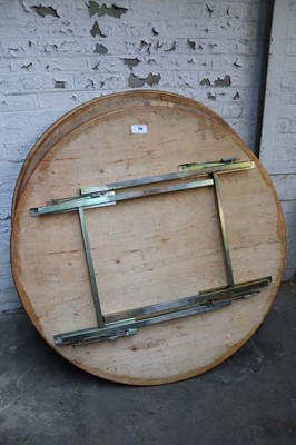 Lot 778 - Five 125cm circular folding trestle tables