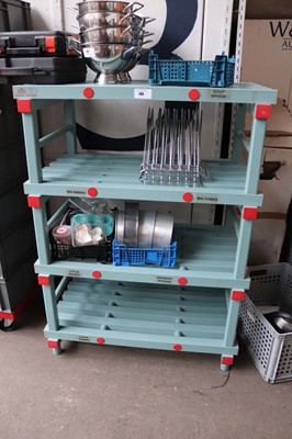 Lot 786 - Plasrack plastic commercial catering rack
