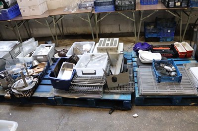 Lot 796 - Three pallets of assorted wares to include...