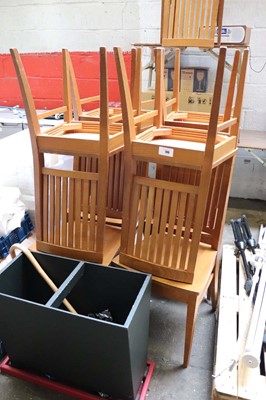 Lot 799 - Ten wooden dining chairs