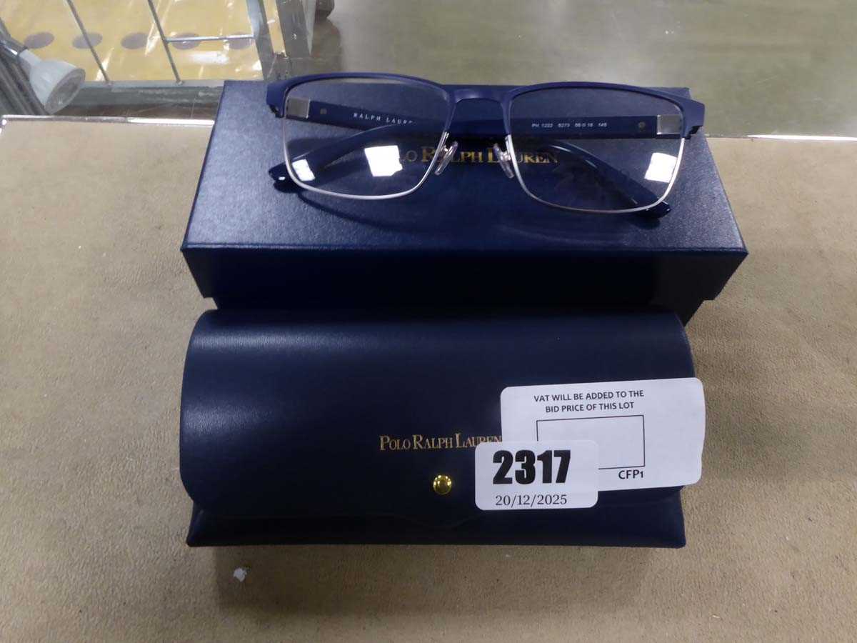 Lot 2317 - Pair of Ralph Lauren reading glasses in case
