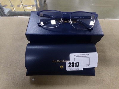 Lot 2317 - Pair of Ralph Lauren reading glasses in case