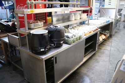 Lot 749 - 235cm electric Chef's pass with two tier...