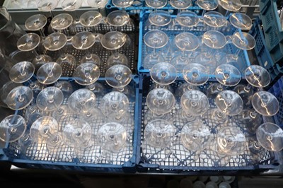 Lot 756 - Four plastic trays containing matching wine...