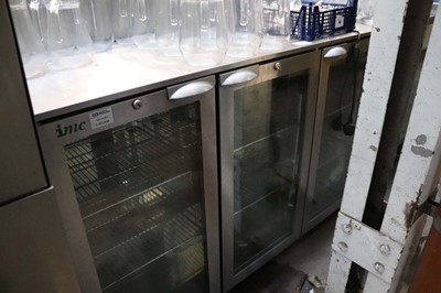 Lot 761 - 135cm IMC undercounter three door display fridge