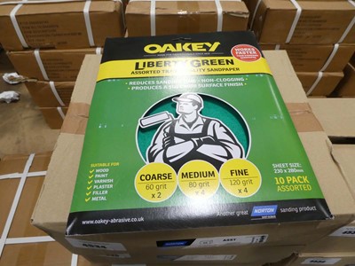 Lot 4535 - Oakey Liberty Green 10 pack assorted grit...