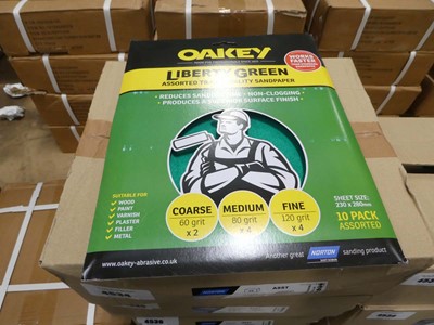 Lot 4537 - Oakey Liberty Green 10 pack assorted grit...