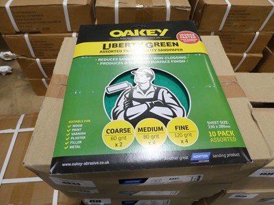 Lot 4539 - Oakey Liberty Green 10 pack assorted grit...