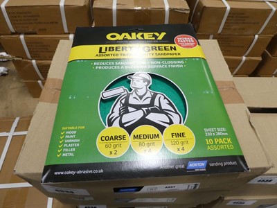 Lot 4541 - Oakey Liberty Green 10 pack assorted grit...